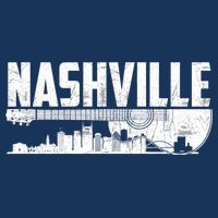Nashville Skyline Tennessee Country Music Guitar Player Long Sleeve Shirt