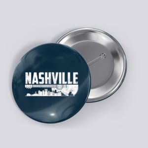 Nashville Skyline Tennessee Country Music Guitar Player Button