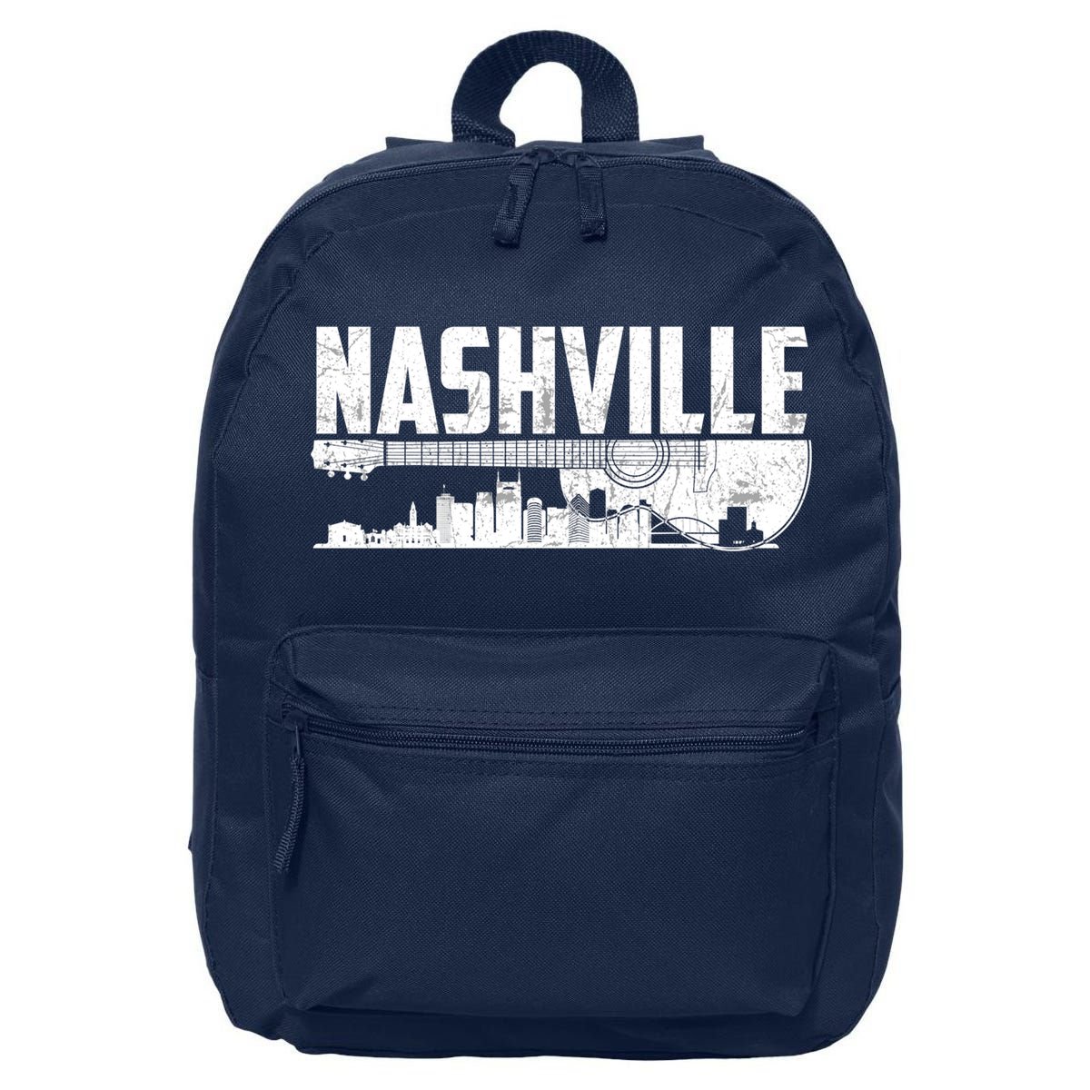 Nashville Skyline Tennessee Country Music Guitar Player 16 in Basic Backpack