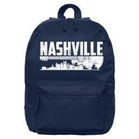 Nashville Skyline Tennessee Country Music Guitar Player 16 in Basic Backpack