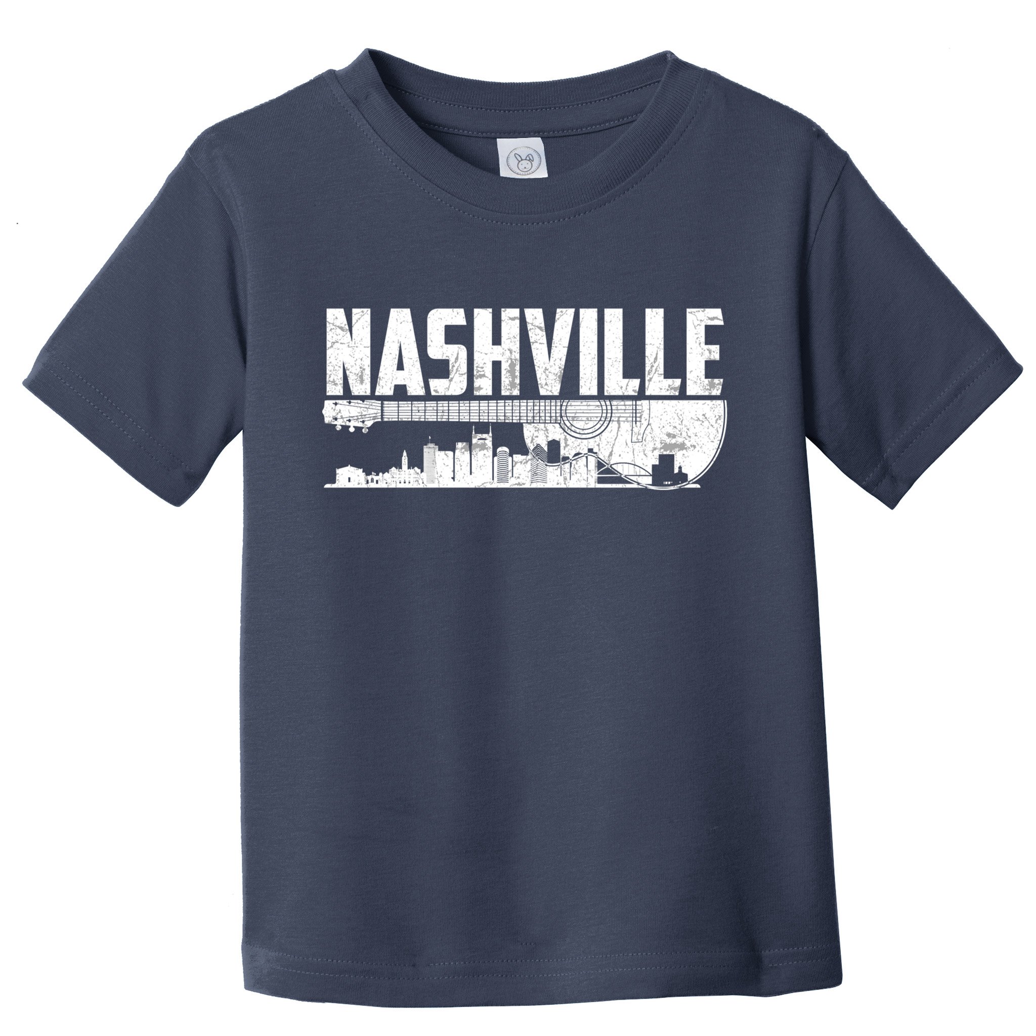 Nashville Skyline Tennessee Country Music Guitar Player Toddler T-Shirt