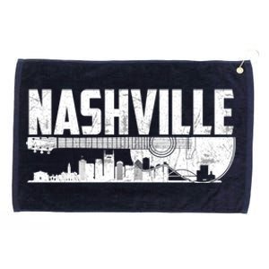 Nashville Skyline Tennessee Country Music Guitar Player Grommeted Golf Towel