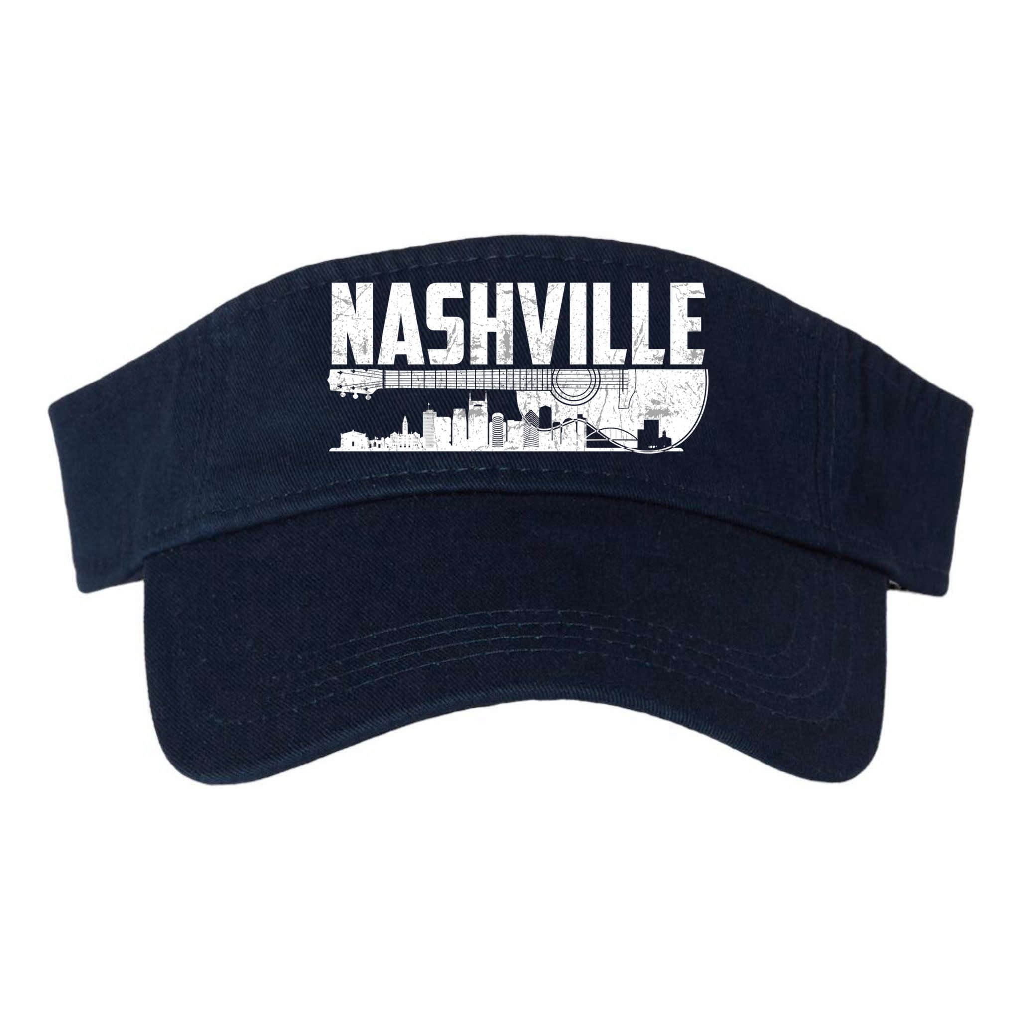 Nashville Skyline Tennessee Country Music Guitar Player Visor