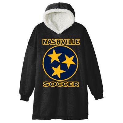 Nashville Soccer Tennessee TriStar Flag Hoodie Hooded Wearable Blanket