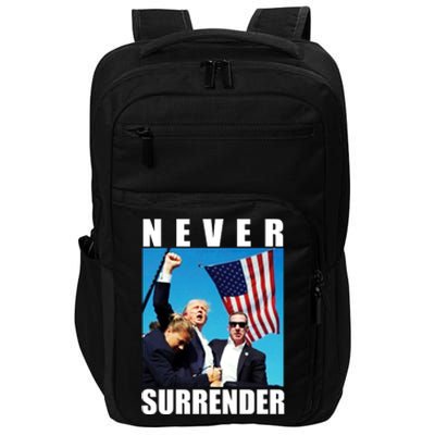 Never Surrender Trump 2024 Pennsylvania Rally Shooting Impact Tech Backpack