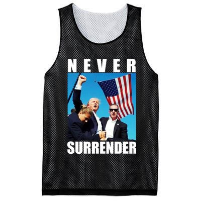 Never Surrender Trump 2024 Pennsylvania Rally Shooting Mesh Reversible Basketball Jersey Tank