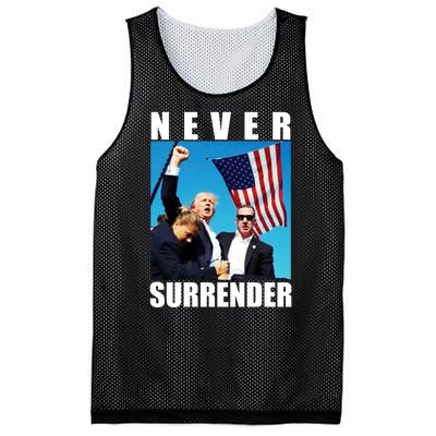 Never Surrender Trump 2024 Pennsylvania Rally Shooting Mesh Reversible Basketball Jersey Tank