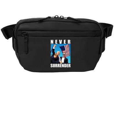 Never Surrender Trump 2024 Pennsylvania Rally Shooting Crossbody Pack