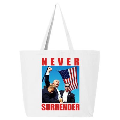 Never Surrender Trump 2024 Pennsylvania Rally Shooting 25L Jumbo Tote