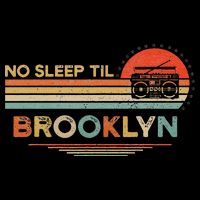 No Sleep Til Brooklyn Old School Portable Stereo Retro Cooling Performance Crew T-Shirt