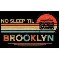 No Sleep Til Brooklyn Old School Portable Stereo Retro Bumper Sticker