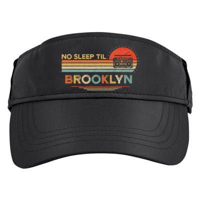 No Sleep Til Brooklyn Old School Portable Stereo Retro Adult Drive Performance Visor