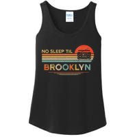 No Sleep Til Brooklyn Old School Portable Stereo Retro Ladies Essential Tank