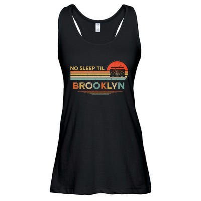 No Sleep Til Brooklyn Old School Portable Stereo Retro Ladies Essential Flowy Tank