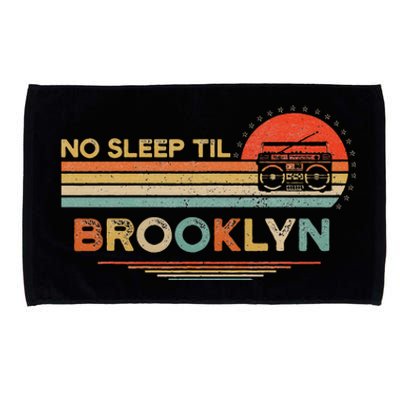 No Sleep Til Brooklyn Old School Portable Stereo Retro Microfiber Hand Towel