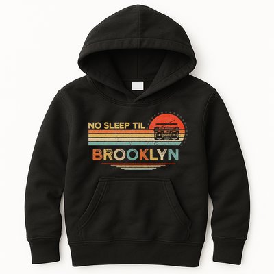 No Sleep Til Brooklyn Old School Portable Stereo Retro Kids Hoodie