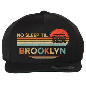 No Sleep Til Brooklyn Old School Portable Stereo Retro Wool Snapback Cap