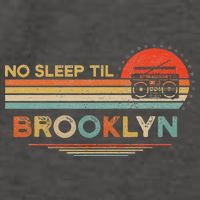 No Sleep Til Brooklyn Old School Portable Stereo Retro Vector Backpack