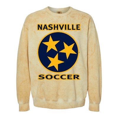 Nashville Soccer Tennessee Tristar Flag Hoodie Colorblast Crewneck Sweatshirt