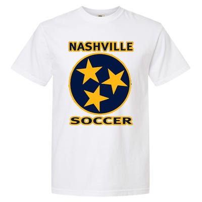 Nashville Soccer Tennessee Tristar Flag Hoodie Garment-Dyed Heavyweight T-Shirt