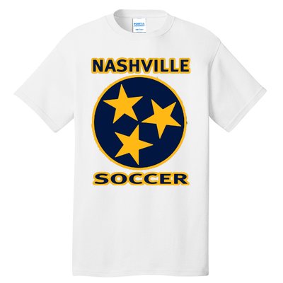 Nashville Soccer Tennessee Tristar Flag Hoodie Tall T-Shirt