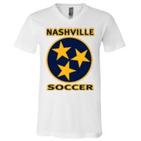 Nashville Soccer Tennessee Tristar Flag Hoodie V-Neck T-Shirt