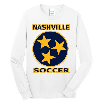 Nashville Soccer Tennessee Tristar Flag Hoodie Tall Long Sleeve T-Shirt