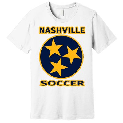 Nashville Soccer Tennessee Tristar Flag Hoodie Premium T-Shirt