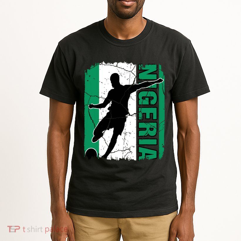 Nigeria Soccer Team Nigerian Flag Jersey Football Fans Tall T-Shirt
