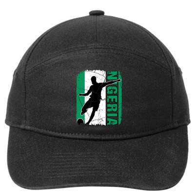 Nigeria Soccer Team Nigerian Flag Jersey Football Fans 7-Panel Snapback Hat