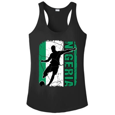 Nigeria Soccer Team Nigerian Flag Jersey Football Fans Ladies PosiCharge Competitor Racerback Tank