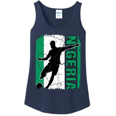 Nigeria Soccer Team Nigerian Flag Jersey Football Fans Ladies Essential Tank