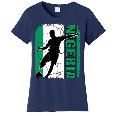 Nigeria Soccer Team Nigerian Flag Jersey Football Fans Women's T-Shirt