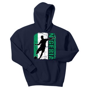 Nigeria Soccer Team Nigerian Flag Jersey Football Fans Kids Hoodie