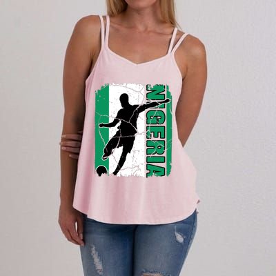 Nigeria Soccer Team Nigerian Flag Jersey Football Fans Women's Strappy Tank