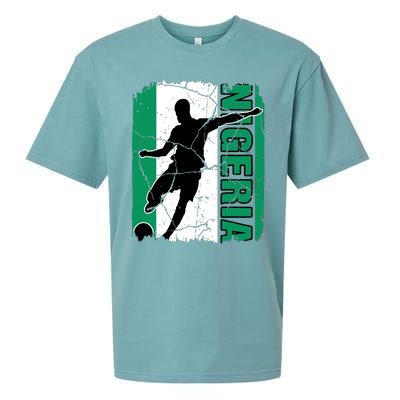 Nigeria Soccer Team Nigerian Flag Jersey Football Fans Sueded Cloud Jersey T-Shirt