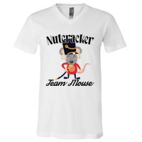 Nutcracker Soldier Toy Christmas Dance Team Mouse V-Neck T-Shirt