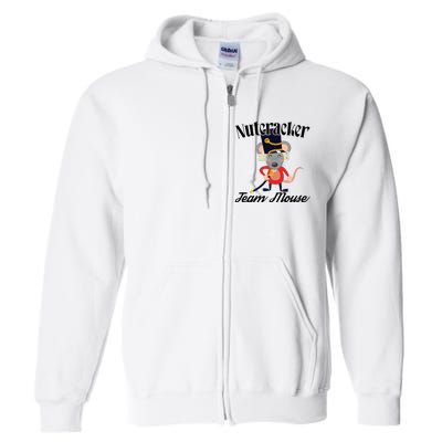 Nutcracker Soldier Toy Christmas Dance Team Mouse Full Zip Hoodie