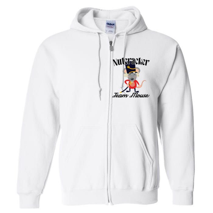 Nutcracker Soldier Toy Christmas Dance Team Mouse Full Zip Hoodie