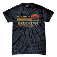 No Sleep Til Brooklyn Old School Portable Stereo Retro Tie-Dye T-Shirt