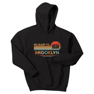 No Sleep Til Brooklyn Old School Portable Stereo Retro Kids Hoodie