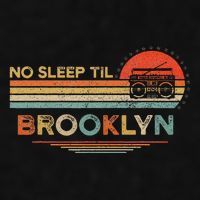 No Sleep Til Brooklyn Old School Portable Stereo Retro Ladies PosiCharge Tri-Blend Wicking Tank