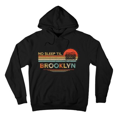 No Sleep Til Brooklyn Old School Portable Stereo Retro Hoodie