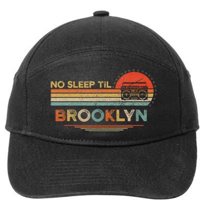 No Sleep Til Brooklyn Old School Portable Stereo Retro 7-Panel Snapback Hat