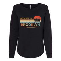 No Sleep Til Brooklyn Old School Portable Stereo Retro Womens California Wash Sweatshirt