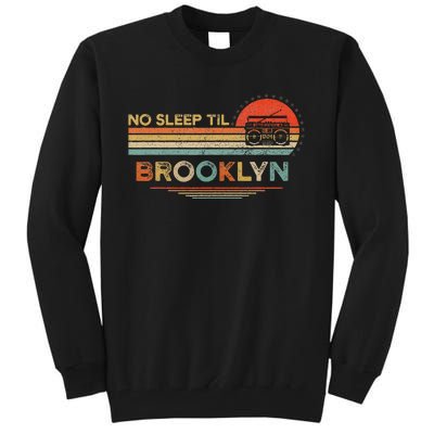 No Sleep Til Brooklyn Old School Portable Stereo Retro Tall Sweatshirt