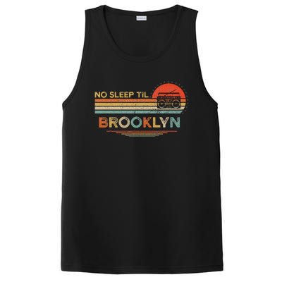 No Sleep Til Brooklyn Old School Portable Stereo Retro PosiCharge Competitor Tank