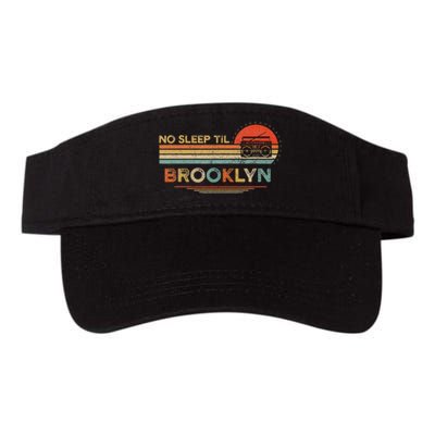 No Sleep Til Brooklyn Old School Portable Stereo Retro Valucap Bio-Washed Visor