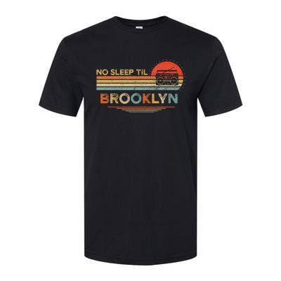 No Sleep Til Brooklyn Old School Portable Stereo Retro Softstyle CVC T-Shirt