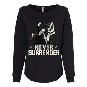 Never Surrender Trump 2024 Womens California Wash Sweatshirt